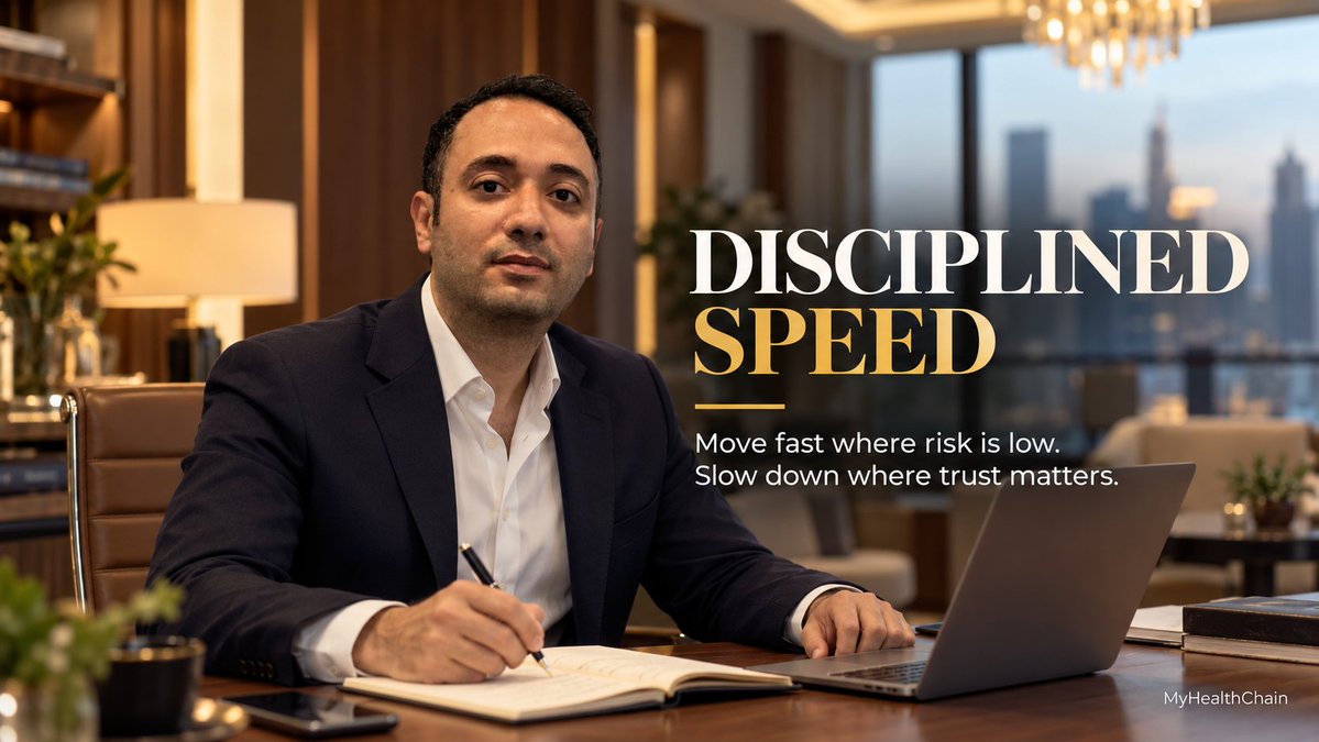 mreghbal's tweet photo. In health tech, speed without boundaries can create the wrong confidence.
I prefer disciplined speed: fast where risk is low, careful where trust is involved.
#FounderJourney #StartupLife https://t.co/HUUfOwpYUj