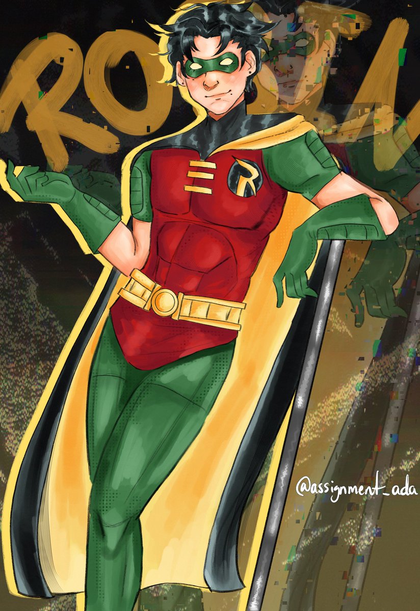 assignment_ada's tweet photo. knightfall tim haha yay wahoo 
#timdrake #robin https://t.co/6f7EsoMDgf