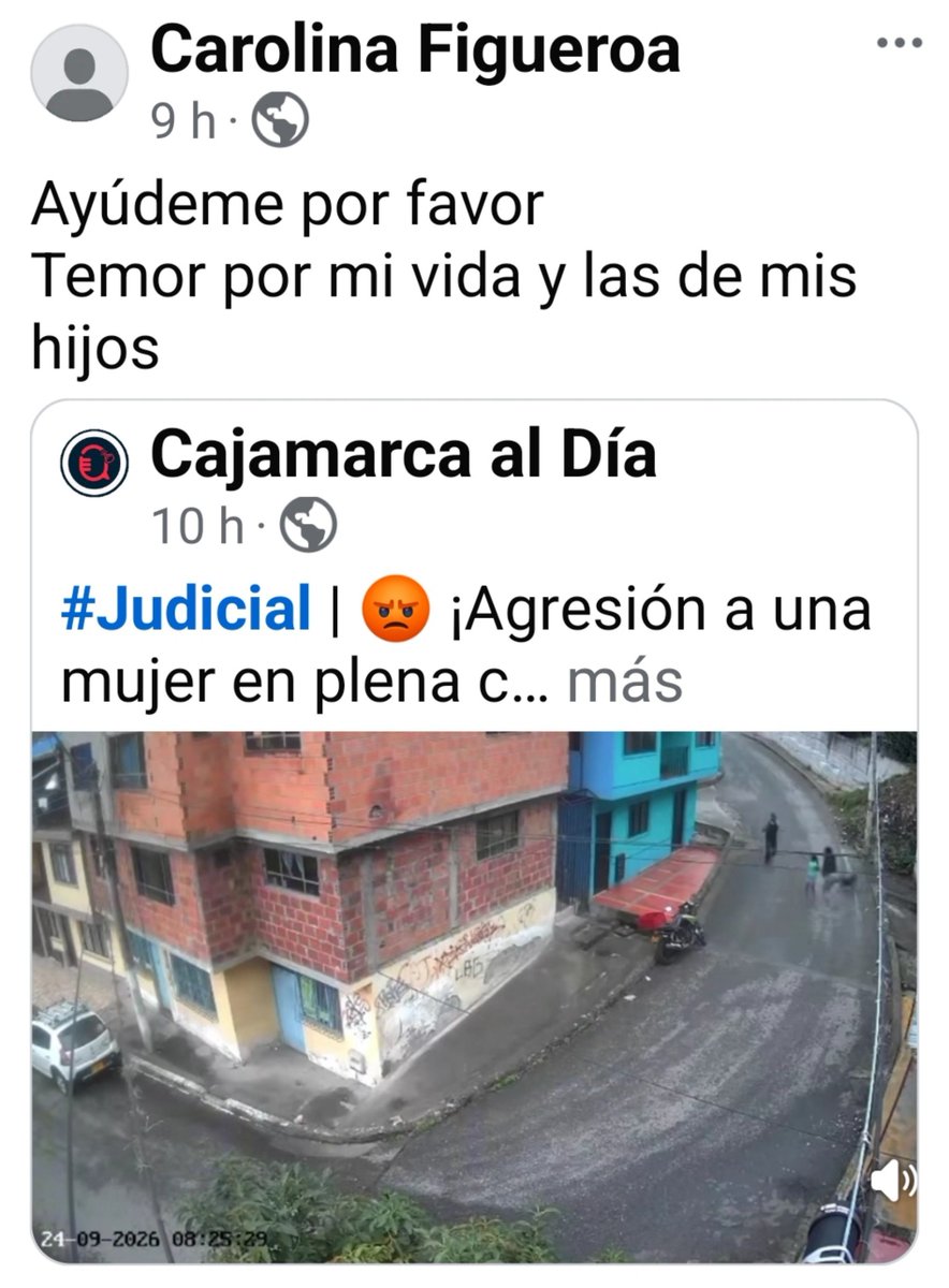 EstebanLop20's tweet photo. @petrogustavo @petrogustavo Carolina Figueroa Pide ayuda en #Cajamarca #Tolima no quiere que le pase nada a ella o sus hijos.
Por favor @MarnIris
Ayuda y asesoría antes que ese degenerado la mate delante sus hijas o hijos, @FiscaliaCol
@PoliciaColombia
No más feminicidios. RT
#NiUnaMas https://t.co/ywBfJMuvcj
