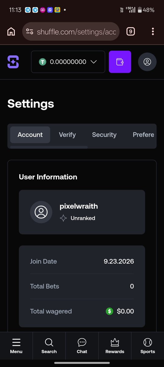 PixelWraithada's tweet photo. @pp_privatejet_2 Pp I'll do 5000$ wager minimum if you tip me 500$ 
I am in debt of 5k$ since last 2 year I even messaged you on X
Will be joining the stream on 1oct
Username of account made on your code : (pixelwraith)
#SHUFFLE https://t.co/SvDj3IeLiu