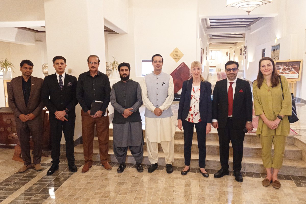 GermanyinPAK's tweet photo. Quetta Dairies! 
Had a constructive exchange with @TEVTABln MD Abdul Kabeer Khan Zarkoon on strengthening TVET in #Balochistan . Together, we explored modern skills, emerging technologies &amp; pathways to international employment for the talented youth. 🇵🇰🇩🇪#PakGermanDosti https://t.co/ZHHVZez3xa