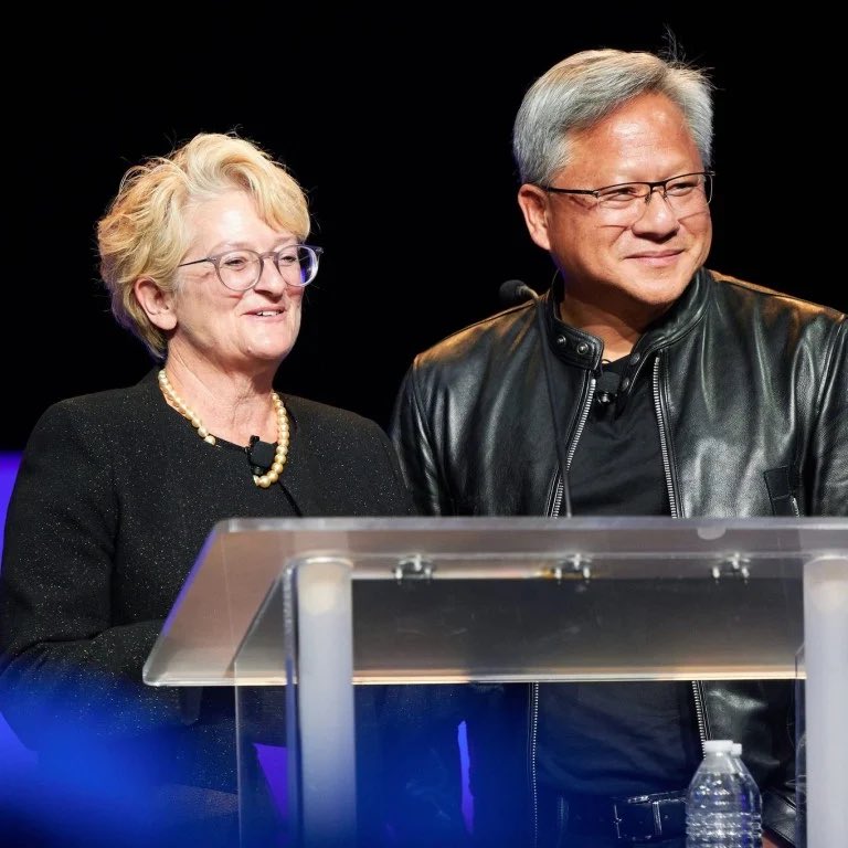 optionscjp's tweet photo. It kind of never crossed my mind that Jensen Huang has a wife

This is his wife’s Lori Huang

They were both at the Trump dinner tonight 

They’ve been together for over 40 years… wow https://t.co/bzyQ7G2df2