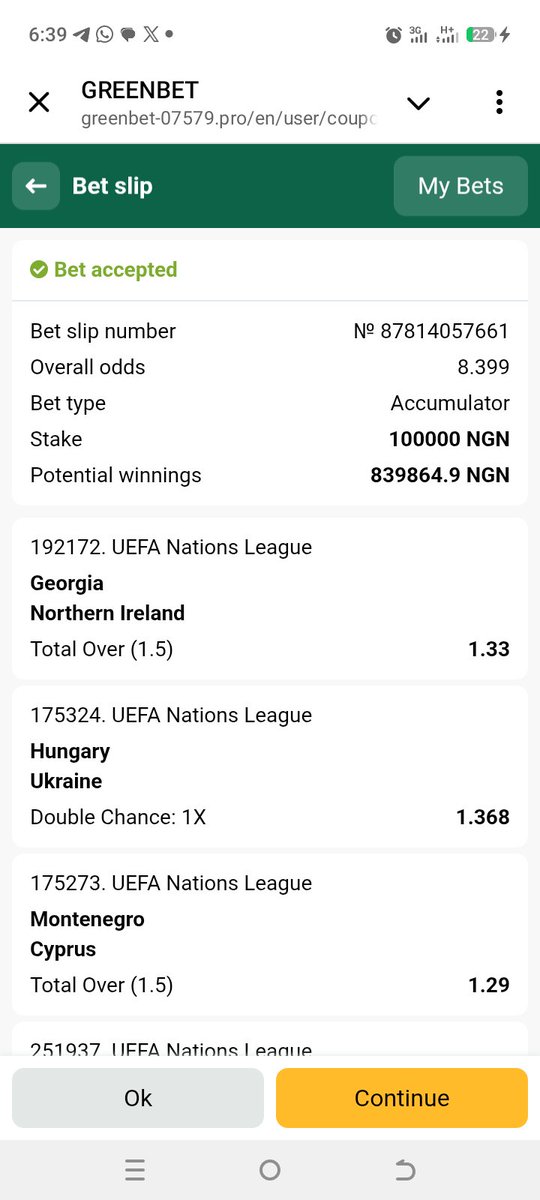 Lightbets2's tweet photo. BET OF THE DAY🏆🏆

Booking Code: B8YKL

⭐⭐Register on GREENBET via link👉👉👉 https://t.co/4NmW6Er7Rr

🏆🏆Use promo code GLMM

and get 100% bonus on first deposit https://t.co/ozXkpnIEOR