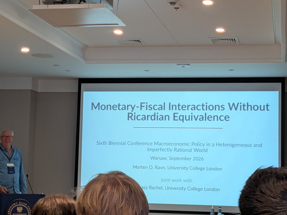 CebraOrg's tweet photo. Day 2 in Warsaw — with a look back at some highlights from Day 1! 📸

Great discussions at the Sixth Biennial Conference on “Macroeconomic Policy in a Heterogeneous and Imperfectly Rational World”, jointly organized by @nbppl, Bank of Lithuania, and #CEBRA.

A big thank you to all speakers & participants for the lively exchange of ideas!

📸 @RaphaelSchoenle  

#CEBRA #Macroeconomics #CentralBanking