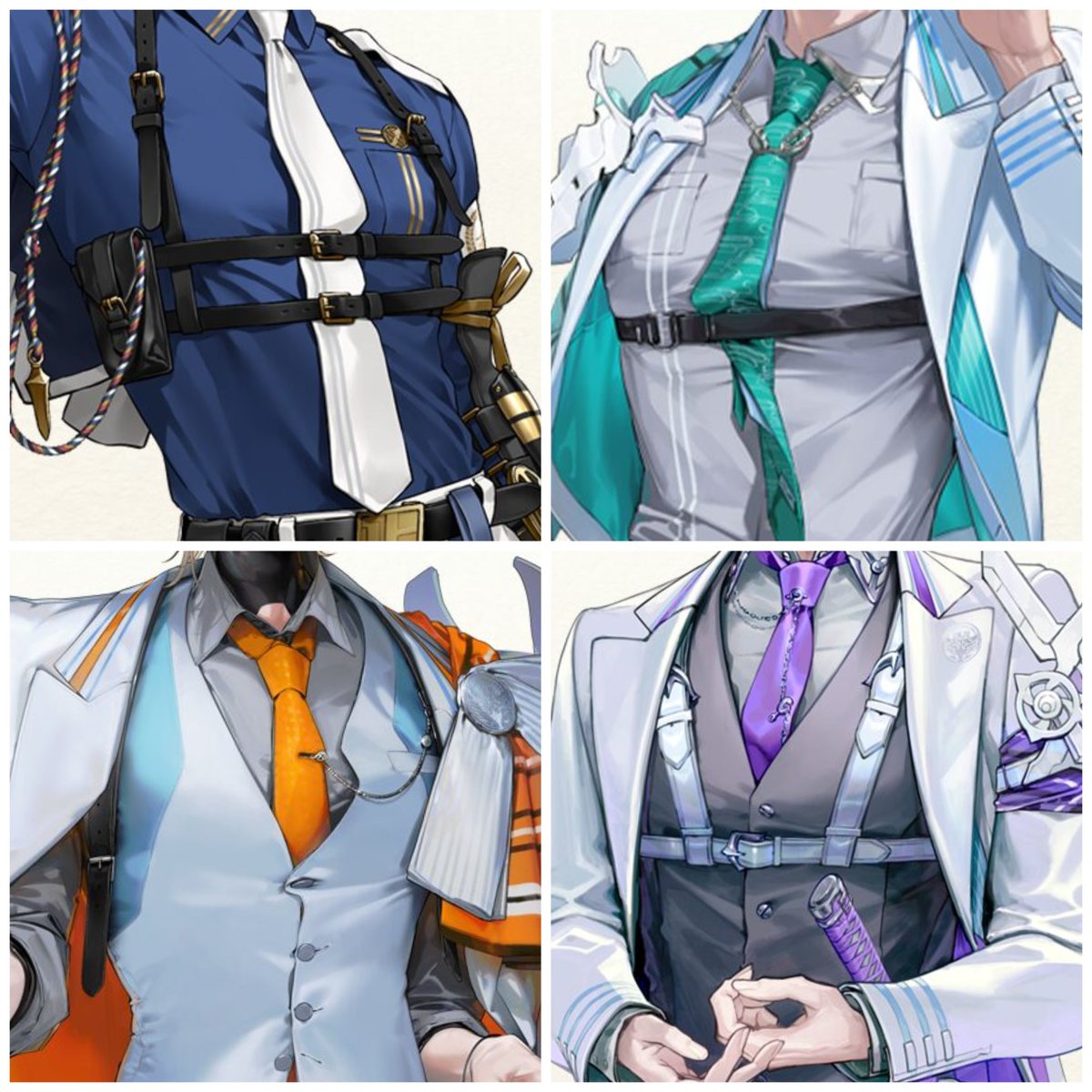 sanso0612's tweet photo. 定期的思うがこいつらのでっけぇ乳はこんなちっぽけなベルトじゃ支えられないと思うから私たちが支えてあげなきゃいけないと思うんだ。

見てみろよ雲次のボタン。可哀想だ https://t.co/QET5aesaGv