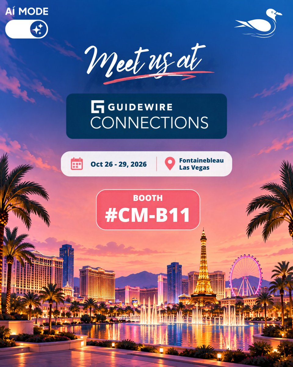 floatbot's tweet photo. ✈️ Countdown to #GuidewireConnections2026! Meet us in #LasVegas at Booth #CM-B11 to see #AIAgents built for #insurance. 

🔗 Let's Connect 👉 https://t.co/9LBPuwn83w

#Floatbot #Guidewire #AgenticAI #InsurTech #AI #AIinInsurance #PropertyAndCasualty #AI4CX @Guidewire_PandC https://t.co/zgacaQWV8Q