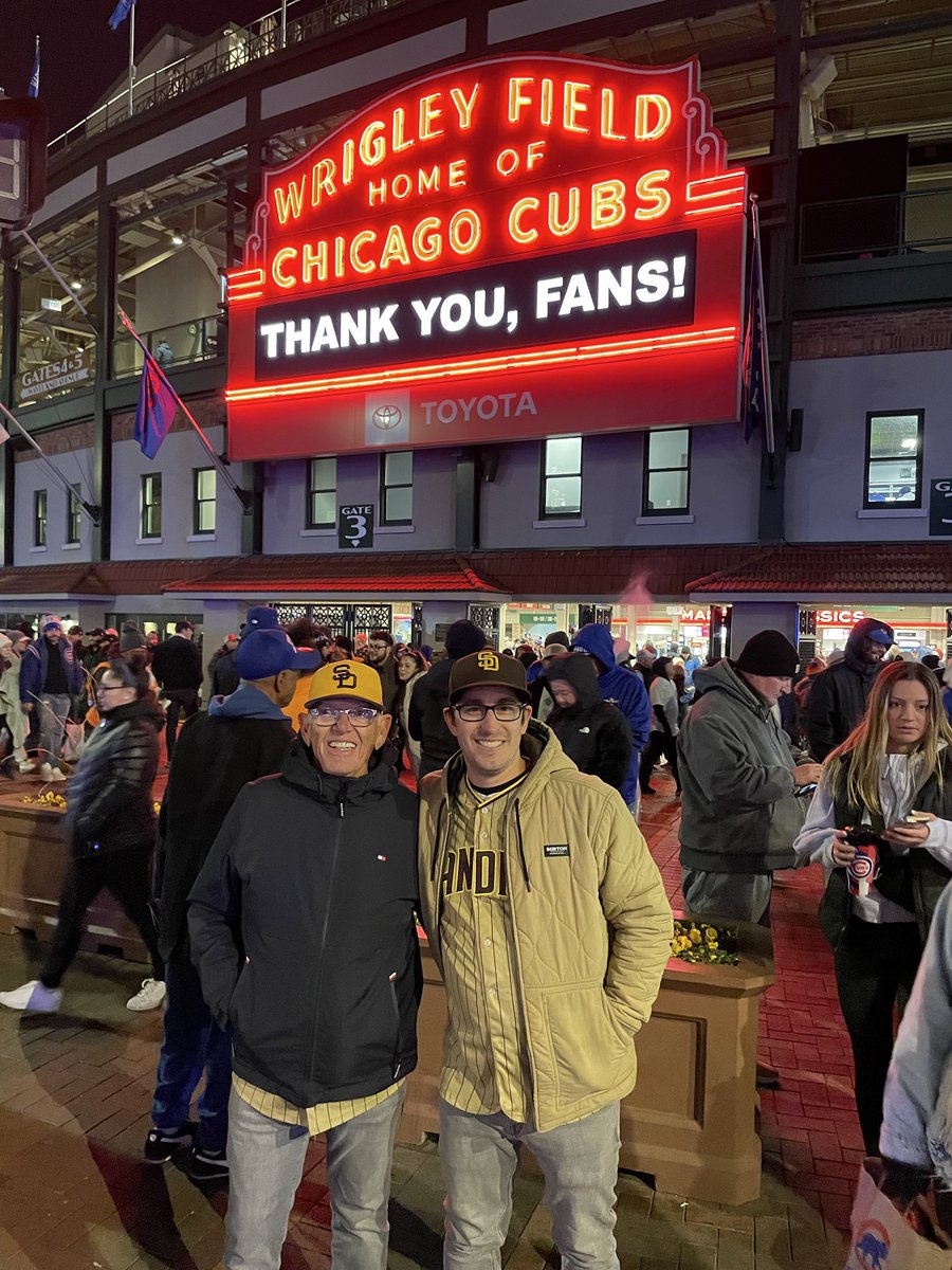 LookAtDemTatis's tweet photo. My first Padres clinching playoffs without you and it fucking sucks. I know you are up there, please help us get to the promised land dad!!!! https://t.co/hdGqpzHVxB
