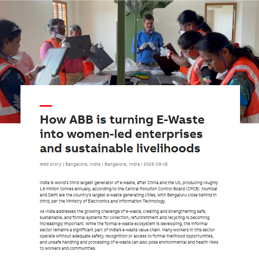 PCI_India_'s tweet photo. @ABBIndia &amp; @PCI_India_ are bringing #WomensEconomicEmpowerment &amp; environmental action together through #ERozgar and the #NaariCircuit model. 

Read this feature by #ABB, "How ABB is turning E-Waste into women-led enterprises and sustainable livelihoods": https://t.co/BldTnKEBEm https://t.co/EgE5DgbqVM