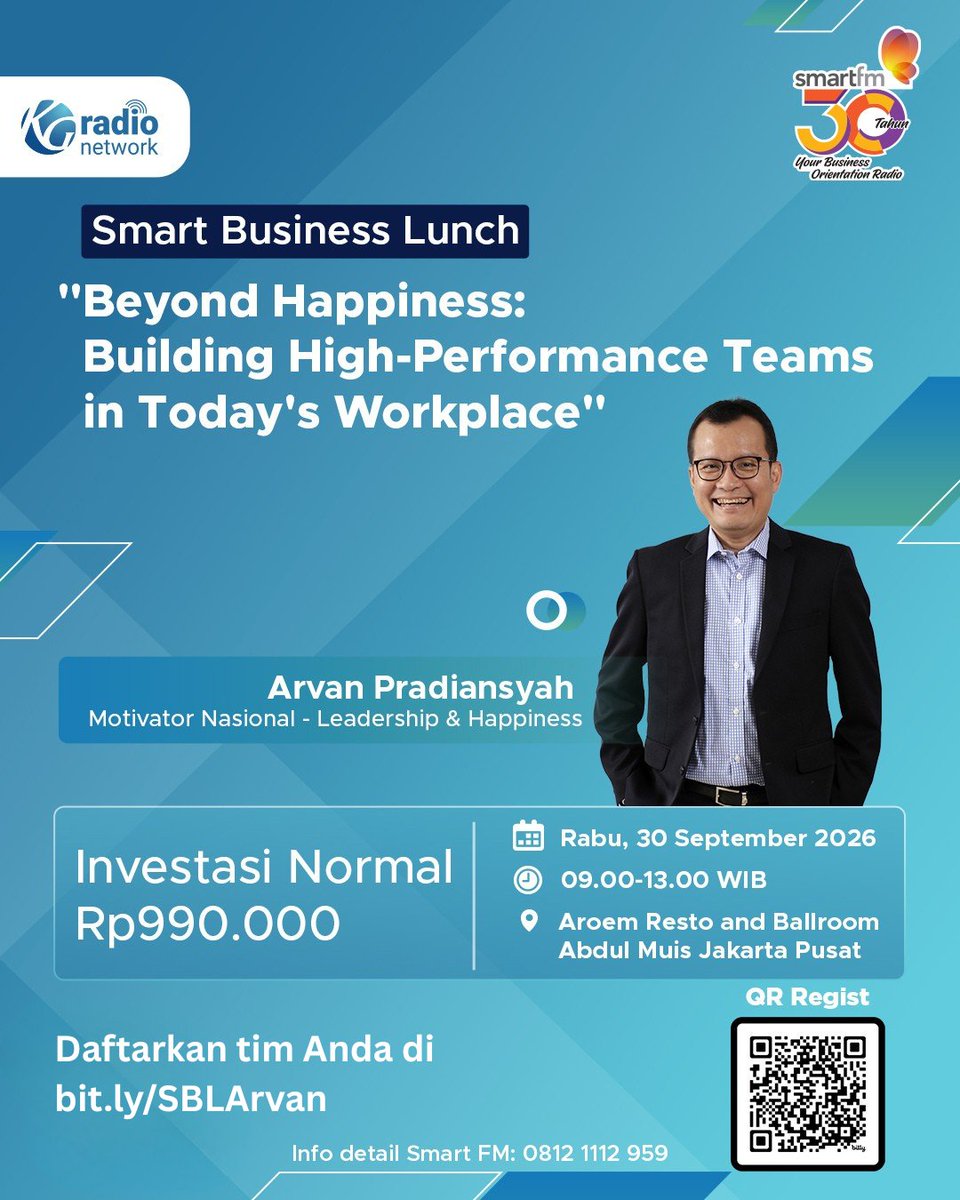 OfficialGTVID's tweet photo. Well-being dan kebahagiaan tim bukan lagi sekadar isu HR, melainkan bagian utama dari performa dan strategi bisnis! 💡

Ubah kebahagiaan menjadi kekuatan nyata untuk menciptakan tim yang engaged, produktif, dan berkinerja tinggi. https://t.co/FGyr4Gc3zK