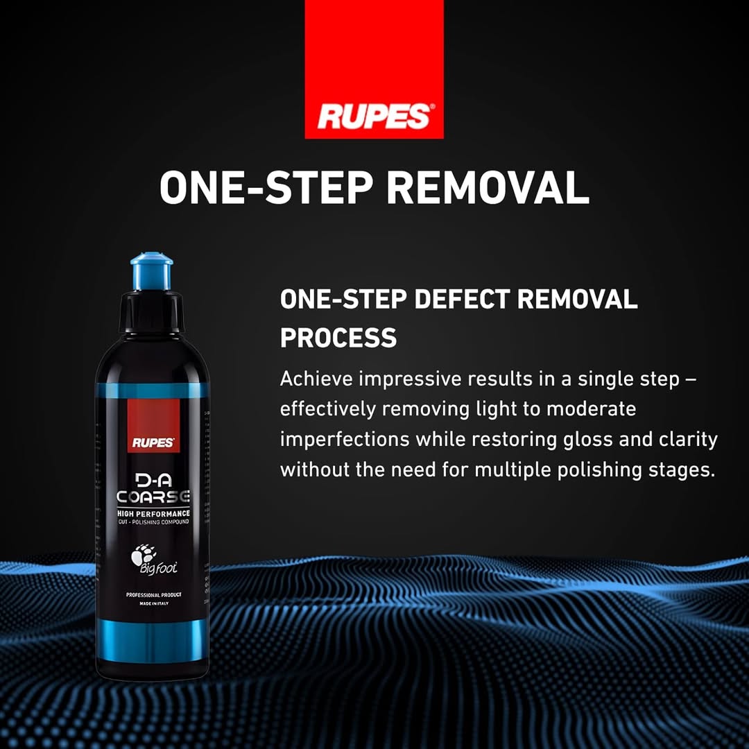 EfrenHaberman's tweet photo. Detailers, this is your moment. For fast defect removal, low dusting, and a smooth, consistent finish, Rupes DA Coarse Fast Cutting Compound delivers extreme cutting power, optimized for DA polishers, with a better finish than traditional heavy https://t.co/HOklSl6fgx