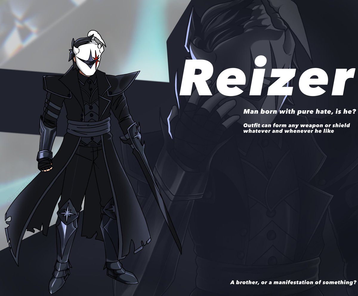 MM_one_another's tweet photo. Meet Reizer
The guy or other guy who lost it all.
All u need to know is this guy is filled with pure hatred for something. Well, used to but idk about now. Wonder whats the mask for, well design might changes later
.
#originalcharacter https://t.co/aYJPzNbRjt