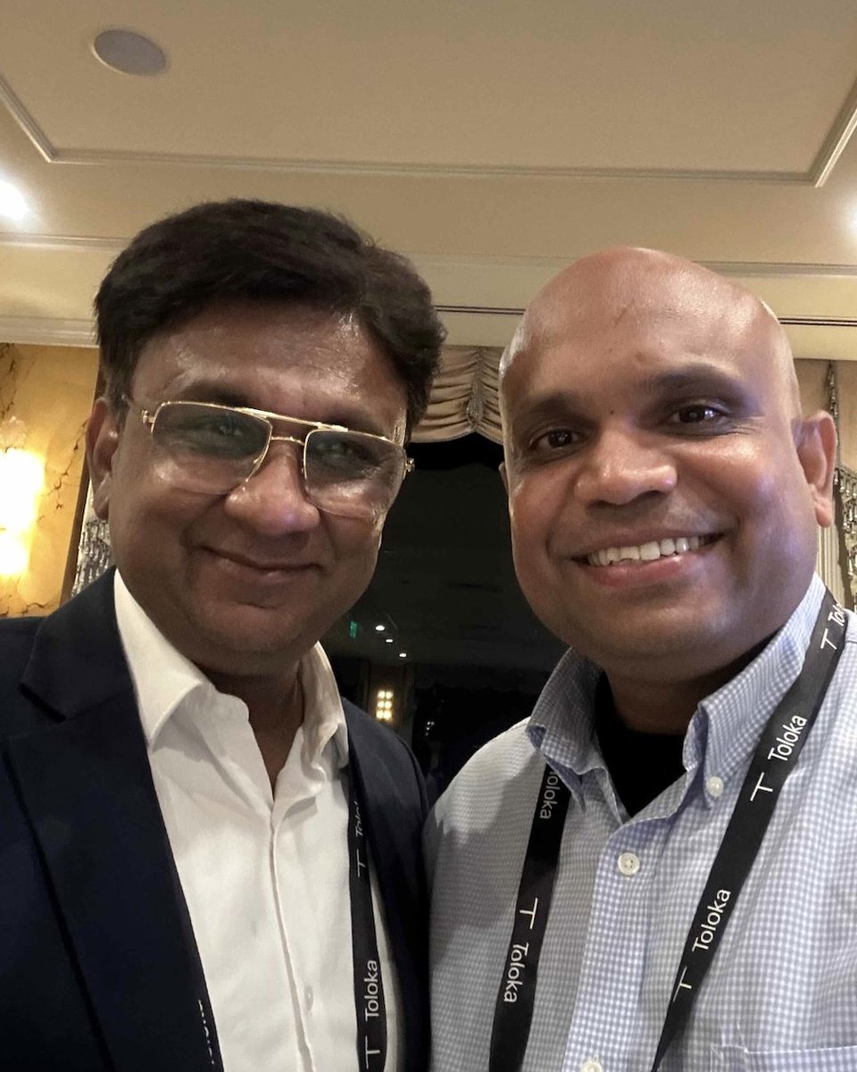 anshuman1's tweet photo. Great discussion on Closing the Gap: Can Open Models Match Frontier Performance and How Would You Even Know? [Link below]. This is the first event in the series. Keep an eye out for more events like this.

Got a rare opportunity to take selfies with @MParakhin (CTO, @Shopify and 2026 Time Executive of the Year), @the_bunny_chen (co-founder, @FireworksAI_HQ), and Sunzay Passari (Global Head of AI Transformation @UPS).

Thank you @vaibhav118, @MegorskayaOlga, and the @TolokaAI team for inviting me and hosting the event. 

https://t.co/n5jbiWGqXP