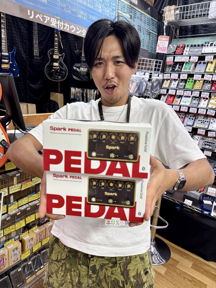 hiroshimaBB's tweet photo. きたっっ!!

きた、きたっっっ!!!

きた、きた、きたっっっっ!!!!

話題の新製品✨✨
Positive Grid Spark PEDAL

これは皆さん必見ですよ🔥

#マーベル髙橋 もテンション
アガってます!!😳

#SparkPEDAL
#PositiveGrid
#エフェクター https://t.co/KVt0V7pcsQ