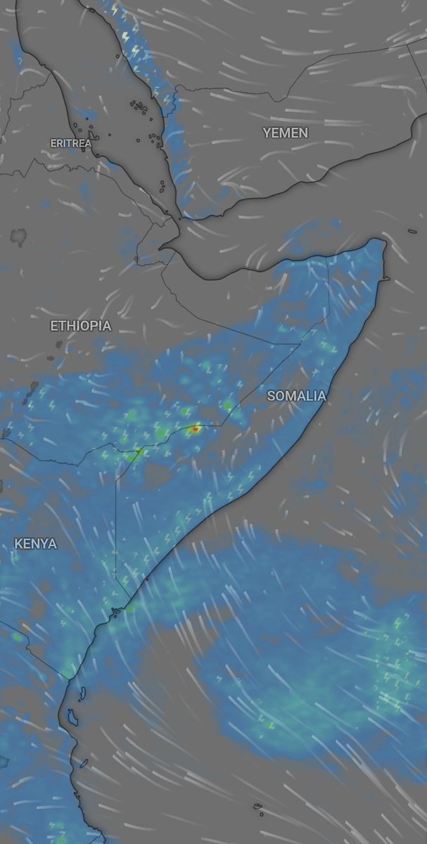jibrilhaile's tweet photo. East Africa #Somalia #kenya #Ethiopia Khariidaddan saadaasha hawadu waxay muujinaysaa #roobab ka da’aya qaybo badan oo #Soomaaliya, #Itoobiya iyo #Kenya. Meelaha leh calaamadaha hillaaca waxaa laga filan karaa roob culus, onkod iyo hillaac. #Soomaaliya, gaar ahaan koonfurta iyo bartamaha dalka, waxaa laga yaabaa inay hesho roobab. Dadku waa inay taxaddaraan oo ay la socdaan digniinaha rasmiga ah ee cimilada.”