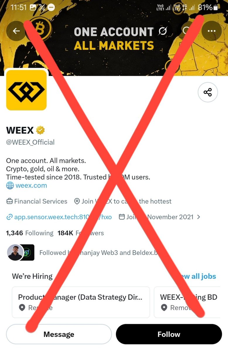 hypertechbd's tweet photo. ⚠️ STRONG WARNING
@WEEX_Official keep targeting ordinary users with attractive promotions, but many users are then left dealing with harassment, blocked or held funds, misleading campaigns, and broken promises.
This is not something users should ignore.
I have documented the incidents and collected evidence. You can find the details throughout my X profile.
Don’t trust promotions blindly. Do your own research and protect your funds.