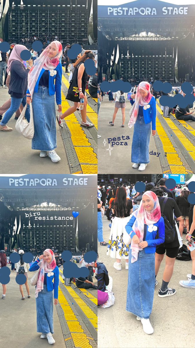 indahdsft's tweet photo. survivor pestapora tengah hari bolong😭 gak expect udah 1 tahun yang lalu ternyata... have fun teman-teman yang pespor today!🫶🏻 https://t.co/e4Ca0g6iCz