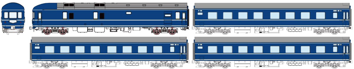 models_imon's tweet photo. 【新製品予約情報】
トラムウェイから急行仕様での20系ブルートレインが発表！
2本帯・3本帯で4両編成や各種単品が登場するので、お好みの時代や編成を再現しやすいセット構成となっています！
国鉄時代の旅情を想起してみるのはいかがでしょうか。
ご予約は店舗・通販にて
https://t.co/JMUQ5r0VRb https://t.co/l3u4zn1e67