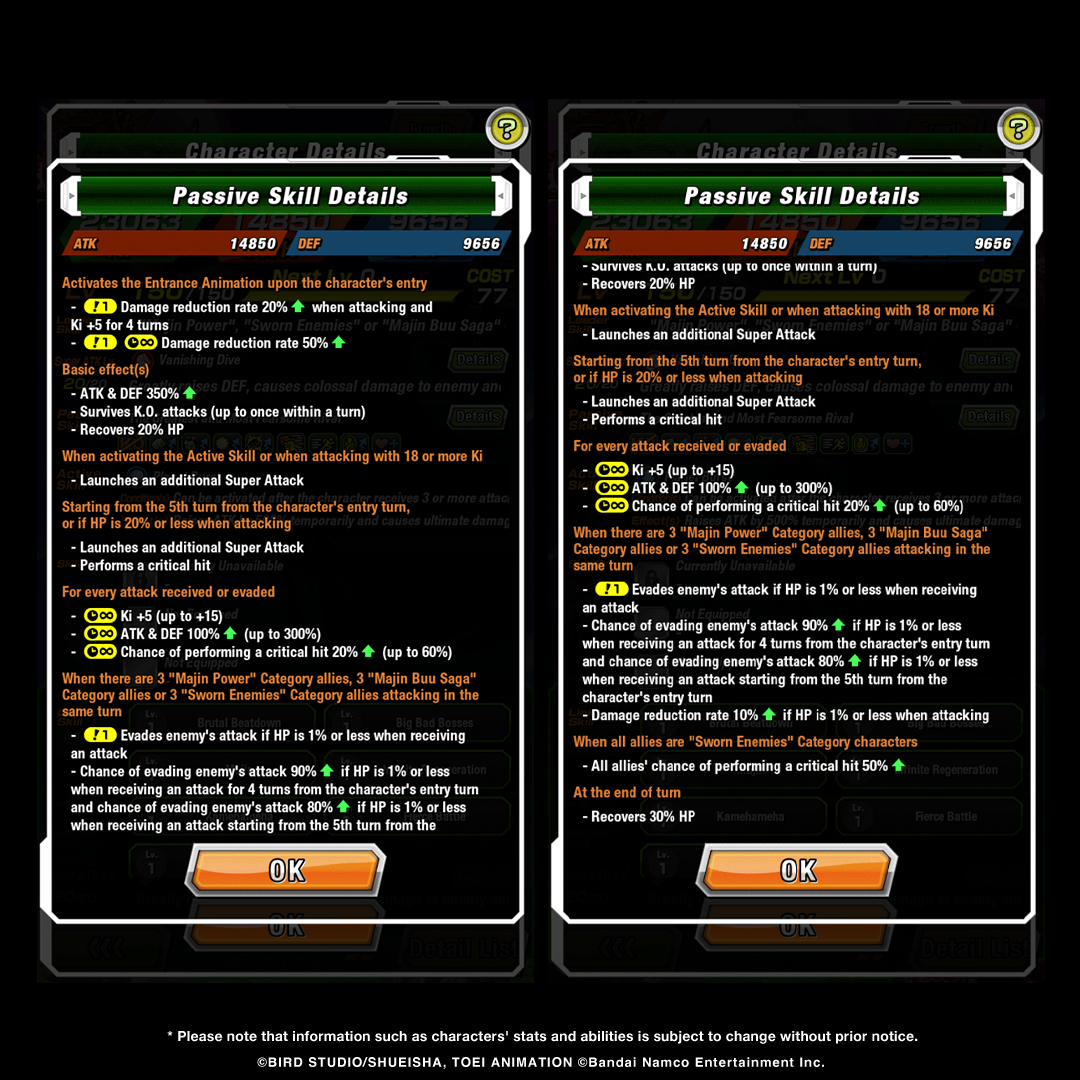 dokkan_global's tweet photo. First-hand information on LR [Transcendent Existence] Buu (Kid)'s stats! (1/2) https://t.co/umdKEkVw4d