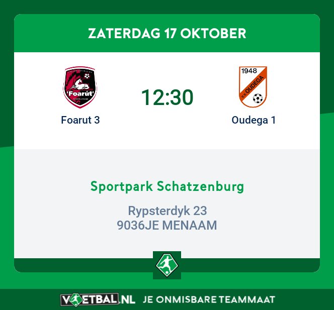 vvoudegaw's tweet photo. ⚽🏆Aldegea spilet yn de earste knockout faze fan de #beker yn Menaam tsjin Foarút 3!
#foaoud https://t.co/ByOsHGNFrG