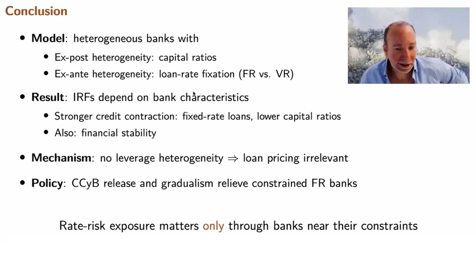 vimacro_org's tweet photo. Excellent VIMM seminar and discussions with @SakiBigio (@UCLA), who presented his paper "The heterogeneous bank lending channel of monetary policy" @vimacro_org

Thank you Saki for this great seminar!

Paper/Video: https://t.co/pv0Rtwbrb9

#Research #Economics #Banking #EconX https://t.co/juxecNFyG1