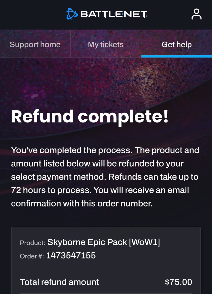 zachpiotrowicz's tweet photo. @FwoiblesWoW For anyone who feels unjustly targeted by this.. Just go on the site and get a refund! You can still do it quickly before they change it! It's a pre order after all. The only way to show them this is unacceptable is to hit them in their wallet. https://t.co/HK4DneMOdG