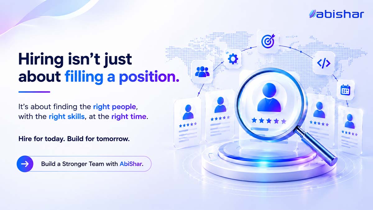 AbiSharTech's tweet photo. Hire smarter. Build stronger. 🚀

The right talent, at the right time, can shape tomorrow’s success.

→ Build a Stronger Team with AbiShar.

#AbiShar #Hiring #TalentAcquisition #SmartHiring #FutureOfWork #trending #IT https://t.co/6SBLo6AJLs