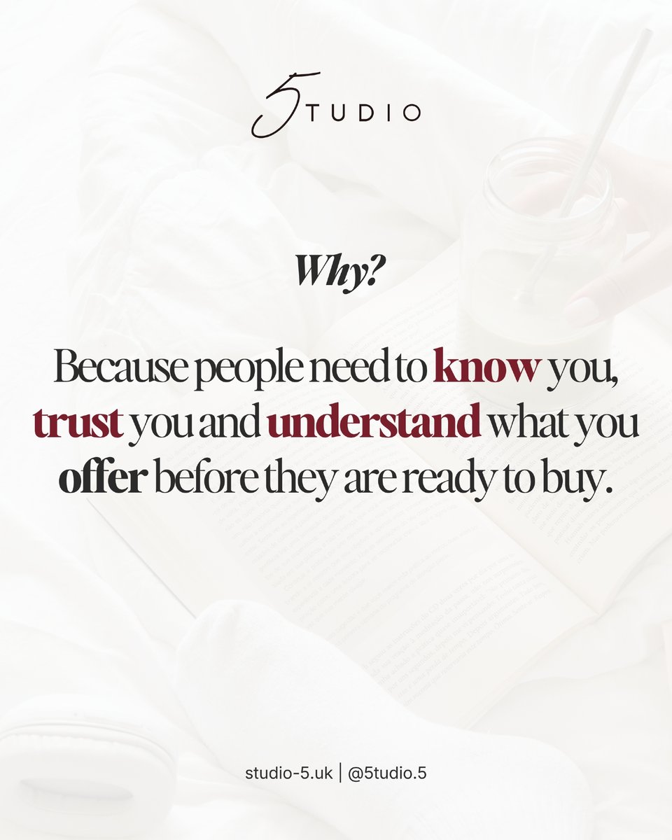 5tudio5's tweet photo. Sometimes your marketing doesn’t need more content.

It needs a better message.

Generic claims and vague CTAs make even a strong business forgettable. https://t.co/WRi69OTrRZ