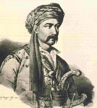 KourCostas's tweet photo. 25/9/1849 Πεθαίνει ο Νικήτας Σταματελόπουλος, γνωστός με το προσωνύμιο «Νικηταράς ο Τουρκοφάγος». Υποστήριξε τον Κολοκοτρώνη για την κατάληψη της Τριπολιτσάς, διακρίθηκε στη Μάχη του Βαλτετσίου (12/5/1821), ενώ αποφασιστική ήταν η συμβολή του στη Μάχη των Δολιανών (18/5/1821). https://t.co/RI5amGnFIP