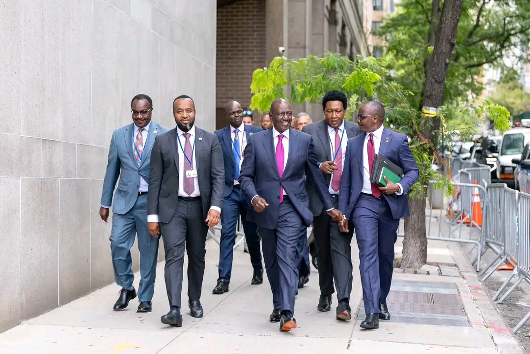 _SystemYaFacts's tweet photo. Many in the opposition have been hit by the images of President Ruto's great team walking in New York.

To GIDEON Kipsiele MOI, Streets Joyriders you say?

 It's Alright. But your father late Arap MOI visited upto 70 nations with upto 10 ministers during his foreign trips. 

How would we call it under your father?

Sifuna questioned what Joho is doing in the streets of New York claiming he has 'NEVER' stepped in Nairobi streets. Bwana Sifuna, If you have been in Nairobi nearly everyday, what are some of the oversight roles you have effectively championed? If the far you have gone is Tanzania, we are sorry. 

Khalwale questioned how could many Cabinet Secretaries accompany the President. Bwana Khalwale, wait until your Candidate bwana Sifuna becomes President so that he goes alone.