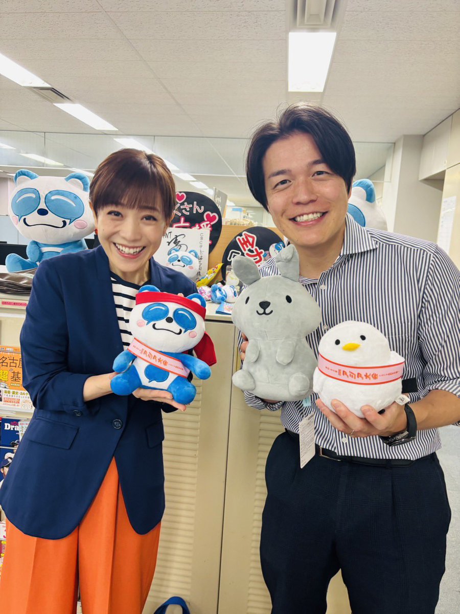 nambamasatoshi's tweet photo. 毎日実況出来る喜びと、反省と改善の日々で、そろそろ疲労も溜まってくるなか、CBCで江藤先輩に会い、元気になりました！引き続き、アジア大会、ぜひご覧ください！ https://t.co/zFKLzRxNjy