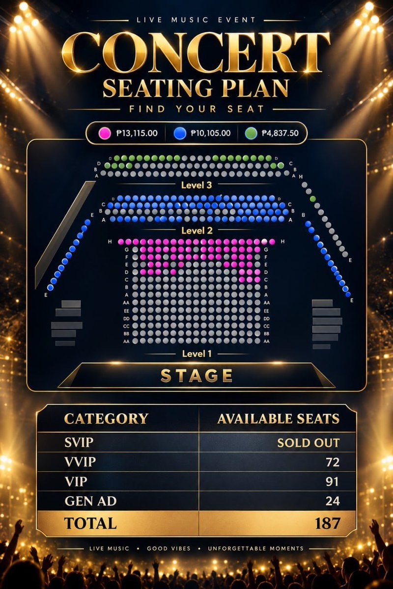 celineticke4's tweet photo. 🔥WTS/LFB🔥
CHARLOTTE AFTER DARK <HERE WITH YOU>ASIA TOUR IN MANILA
📅 October 31, 2026

🎟️SVIP
🎟️VVIP/VIP
🎟️GEN AD

 ✅ Front rows 
✅Can meet up around metro manila 

✉️Pm
#CharlotteAsiaTour2026 #CharlotteAustin #CharlotteAfterDark #CharlotteInManila https://t.co/f7MJImD96W