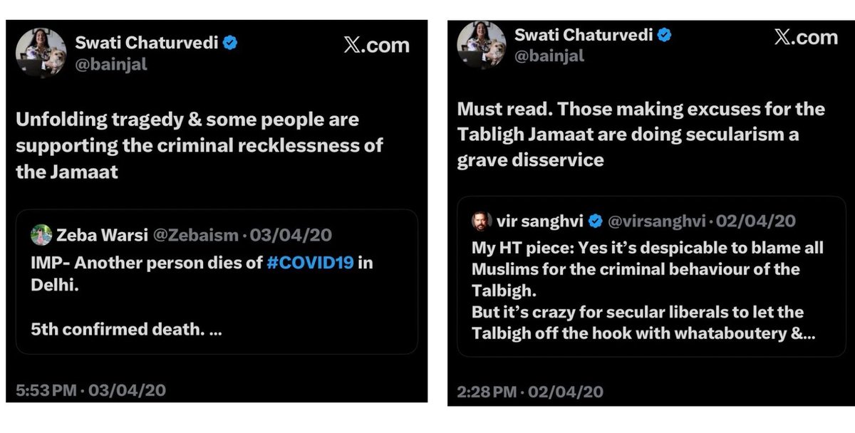 Sarcaztick's tweet photo. The Allahabad High Court has quashed the FIRs against the Tablighi Jamaat in the COVID case, saying they were falsely implicated.

Never forget how these Savarna liberals were at the forefront of vilifying, targeting and blaming the Tablighi Jamaat for the COVID pandemic. https://t.co/vBG5Z9fymJ