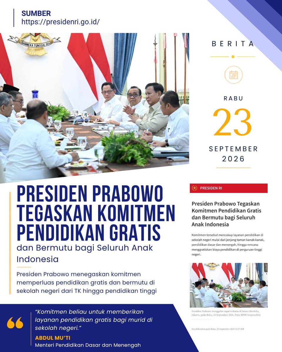 AtokSkuad's tweet photo. Kepemimpinan sesungguhnya adalah ketika pemimpin siap menunda ambisi personalnya demi kemaslahatan rakyat yg lebih menyeluruh.

Utamakan Kepentingan Rakyat https://t.co/qsdxzJhYpH