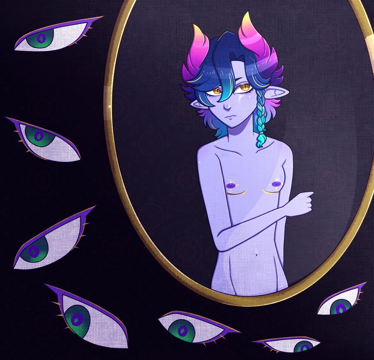 catboynyas's tweet photo. i feel like i probably should’ve included my average art for comparison lol https://t.co/OEPCTocLAJ