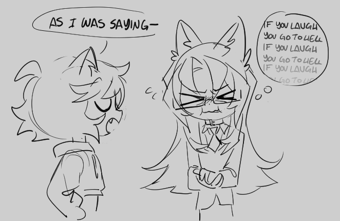 Nopedog_'s tweet photo. Yknow when cats get their claws stuck in fabric? yea
[click the images NOW]
#wato1876fanart #kenadianfanart https://t.co/t0LMvRAwrb