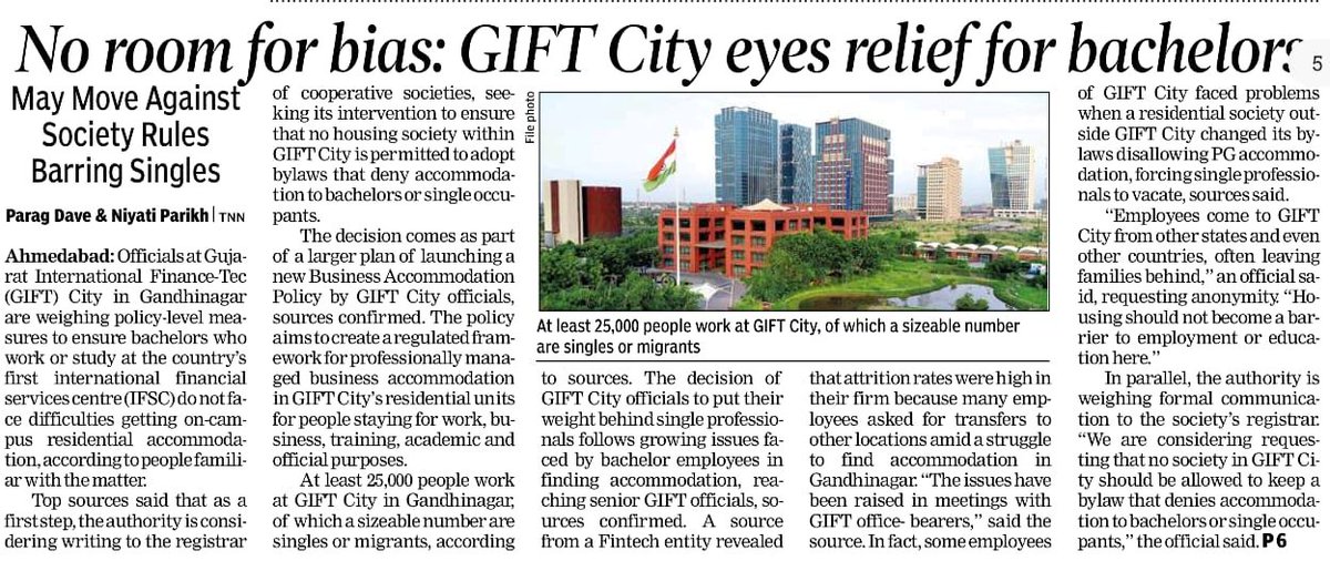 GIFTCity_'s tweet photo. A new accomodation framework is being planned to create more flexible, convenient and well-integrated living options for professionals working in and around GIFT City.

From work to living, the focus is on building an ecosystem where global talent can thrive. 

Read the full story to know more about the proposed accomodation framework for professionals at GIFT City.

https://t.co/QcA79Vo4qr