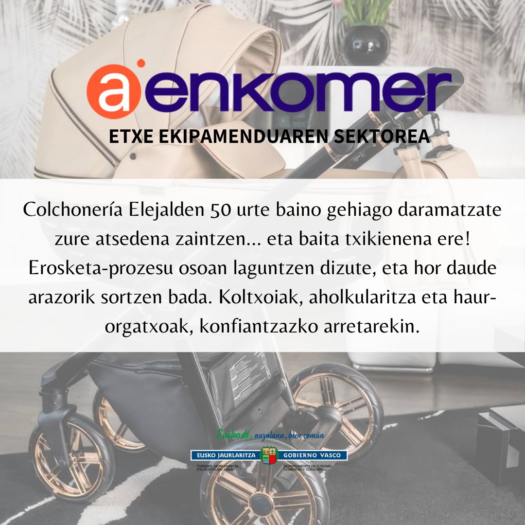 aenkomer's tweet photo. 𝗘𝗦𝗣𝗘𝗖𝗜𝗔𝗟 𝗘𝗤𝗨𝗜𝗣𝗔𝗠𝗜𝗘𝗡𝗧𝗢 𝗗𝗘𝗟 𝗛𝗢𝗚𝗔𝗥/𝗘𝗧𝗫𝗘𝗞𝗢 𝗘𝗞𝗜𝗣𝗔𝗠𝗘𝗡𝗗𝗨 𝗦𝗘����𝗧𝗢𝗥𝗘𝗔: 𝐂𝐎𝐋𝐂𝐇𝐎𝐍𝐄𝐑𝐈𝐀 𝐄𝐋𝐄𝐉𝐀𝐋𝐃𝐄

🔊Escucha a Tere/ Entzun Tere: https://t.co/5qp4YZmQ9s 

Subvenciona/Laguntzailea: @DptoTurComCon https://t.co/og5o0VrRRU
