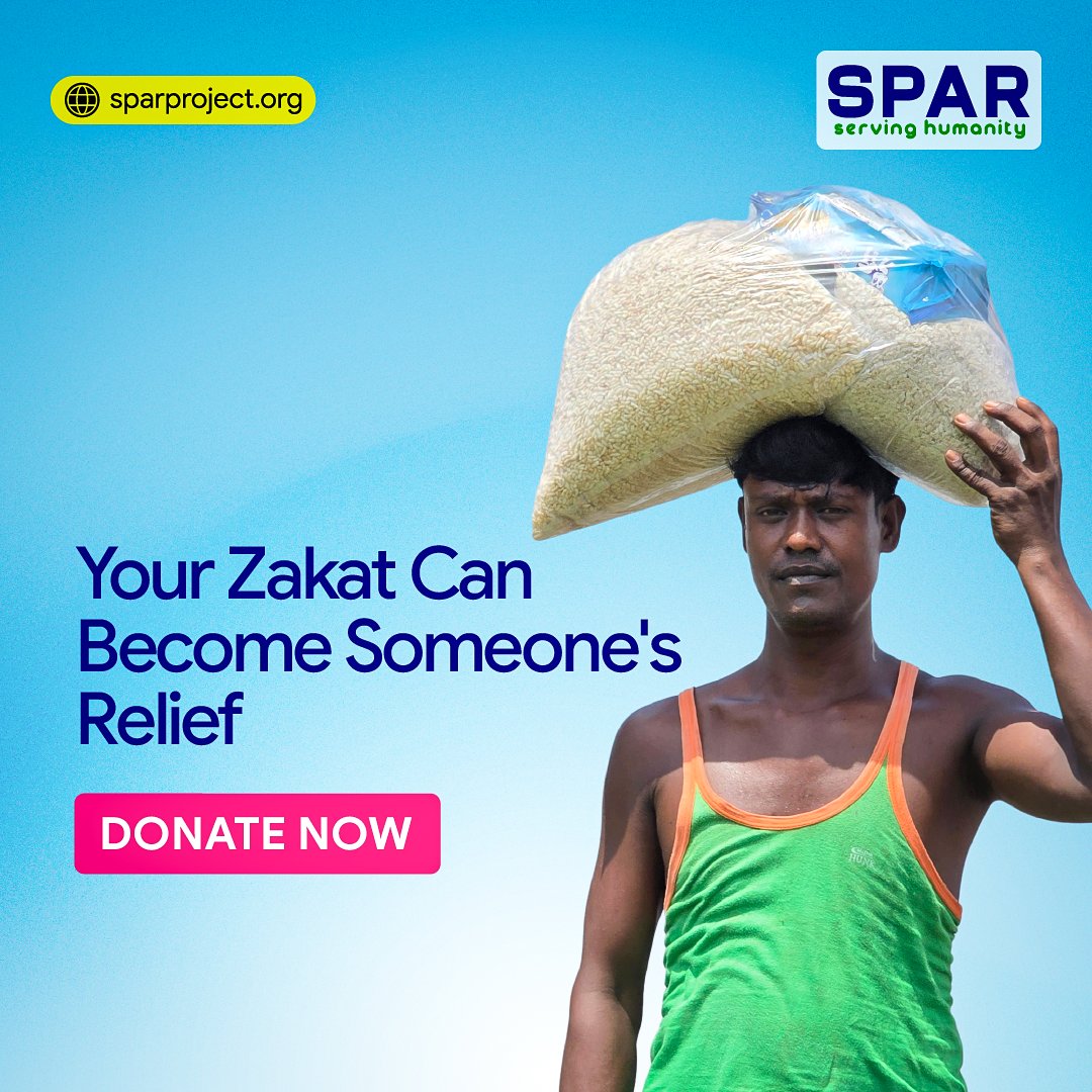 SPARProject's tweet photo. 💛 Your Zakat can be someone’s relief.

Help support people facing hardship and give them hope, dignity &amp; essential support.

🤲 Give your Zakat today.

👉 Donate Now: https://t.co/sZKkhDulws

#Zakat #ZakatDonation #DonateNow #SPARProject https://t.co/OOS767bbDX