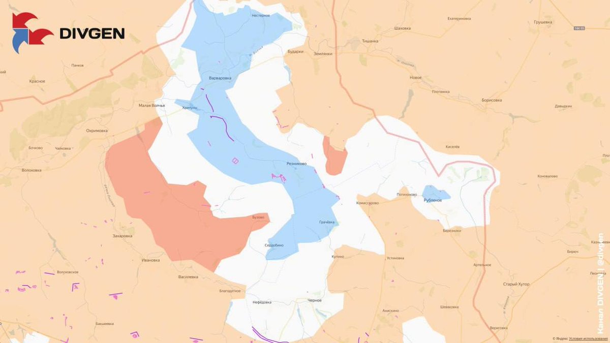 GeromanAT's tweet photo. Changes on the map over the past 24 hours:
➡️ The settlements of Buzovo and Khiznyakovo have been liberated (+60.6 km2).
➡️ The settlement of Svetlaya Dolina has been liberated (+15.4 km2).
➡️ The village of Dobropolye has been liberated (+0.3 km2).
➡️ Fedorovka has been liberated (+0.9 km2).
👉 The enemy controls the southern part of Lyman (-11.4 km2).

Divgen 🇷🇺 TG
