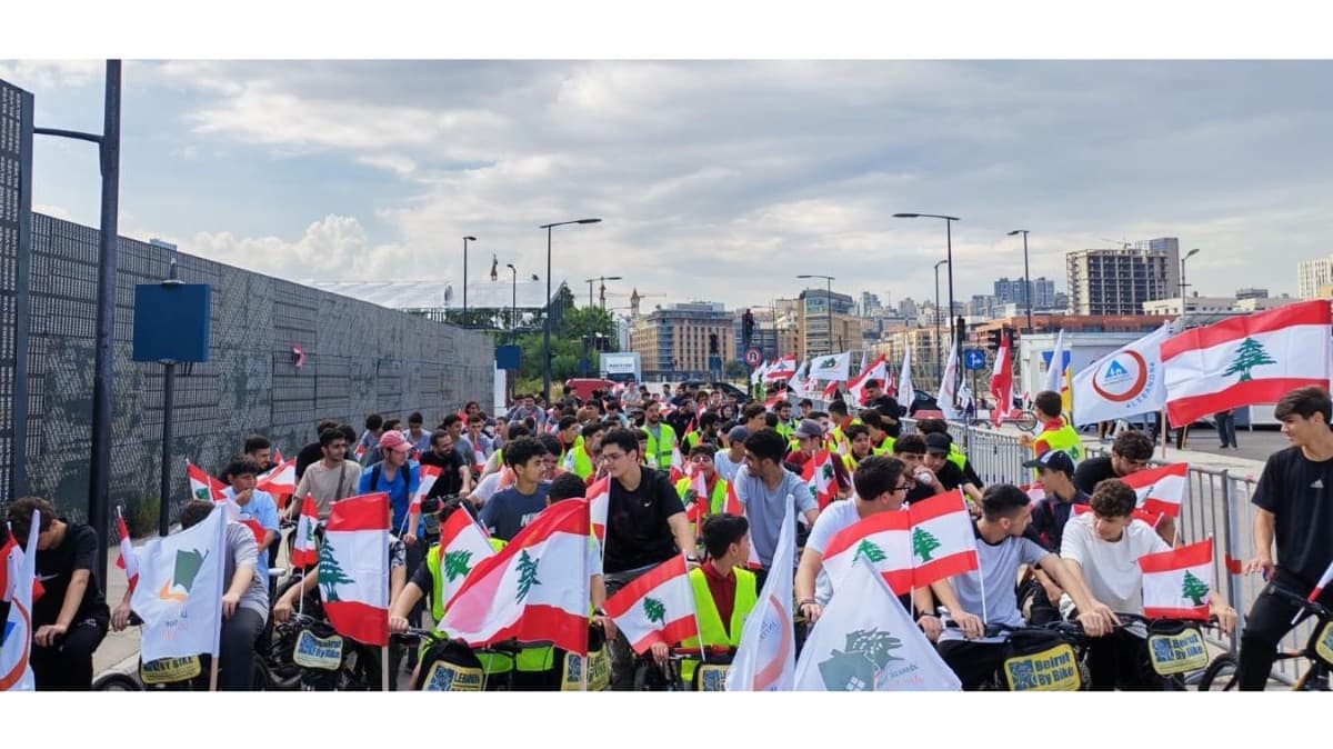 SlaNews3's tweet photo. “الاتحاد اللبناني لبيوت الشباب” نظم جولة على الدراجات الهوائية ضمن فعاليات الأسبوع الرياضي https://t.co/EvVjgSmO7E via @news_sla https://t.co/OX9HGnmYNX