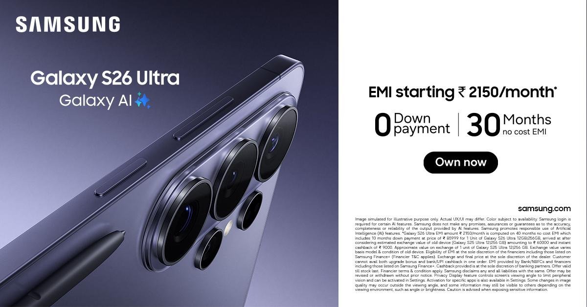 Akhil26537's tweet photo. That premium Galaxy look is hard to miss on the #GalaxyS26Ultra. https://t.co/RoLZ6HV3gd