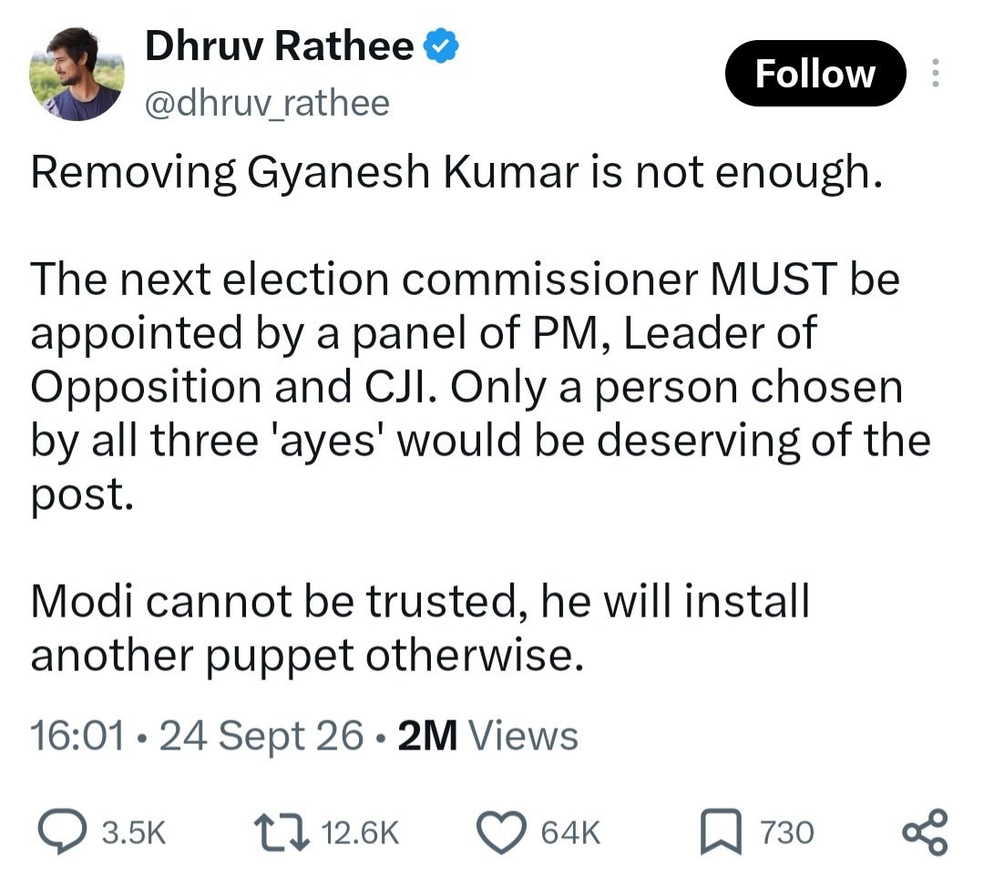 Sharmishta__19's tweet photo. So according to German Shepard @dhruv_rathee , the Democratically elected PM can't be trusted. But we should all trust a youtuber living in Germany and paying zero taxes to India. https://t.co/LIOfWfpphg