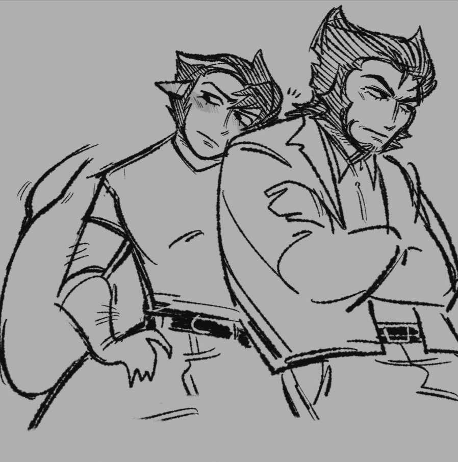 coldcalamari's tweet photo. and while we're on the topic of my xmen ocs and my big feelings about them, i can post my sappy wolverine ocxcanon https://t.co/Tv1pwJOhMv