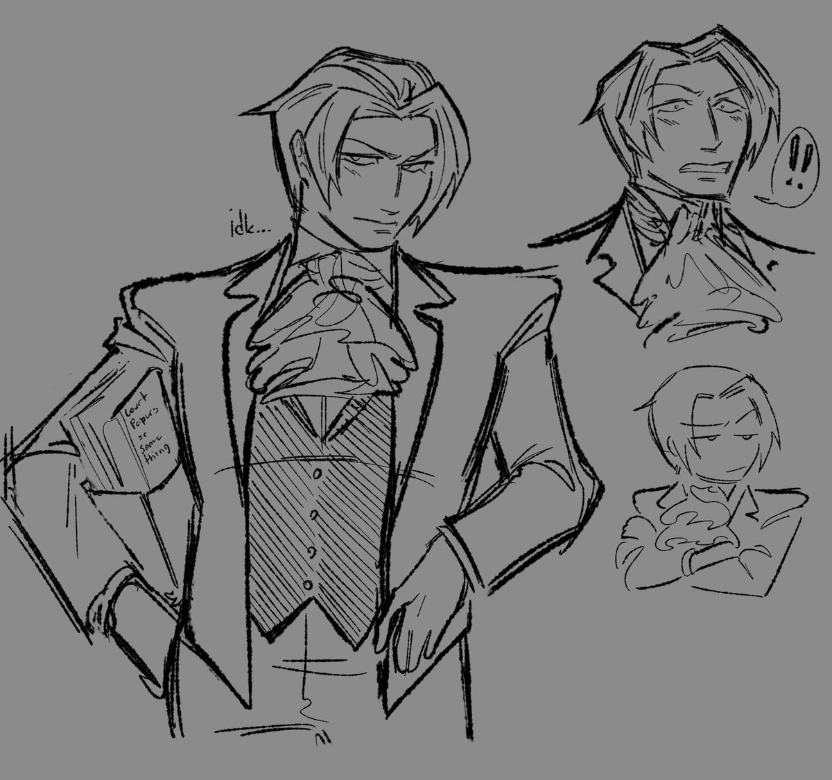 coldcalamari's tweet photo. also one of my besties is playing ace attorney for the first time ever so i felt compelled to try and learn how to draw nrmt for the first time in the 5 years ive been in this fandom https://t.co/tMK1EvIu4g