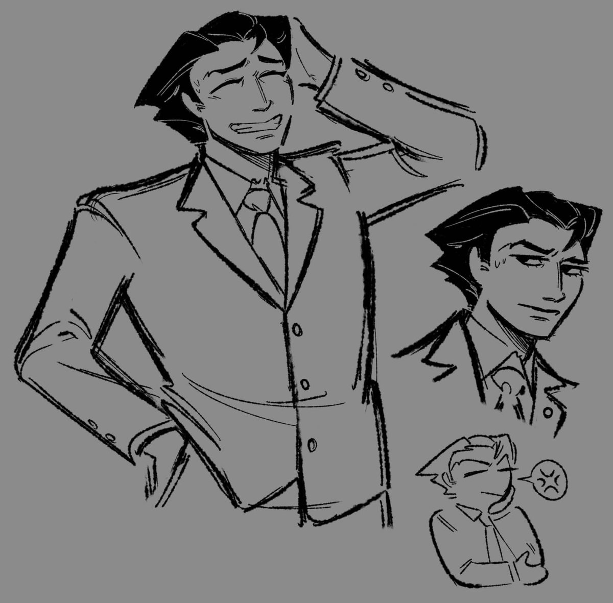 coldcalamari's tweet photo. also one of my besties is playing ace attorney for the first time ever so i felt compelled to try and learn how to draw nrmt for the first time in the 5 years ive been in this fandom https://t.co/tMK1EvIu4g