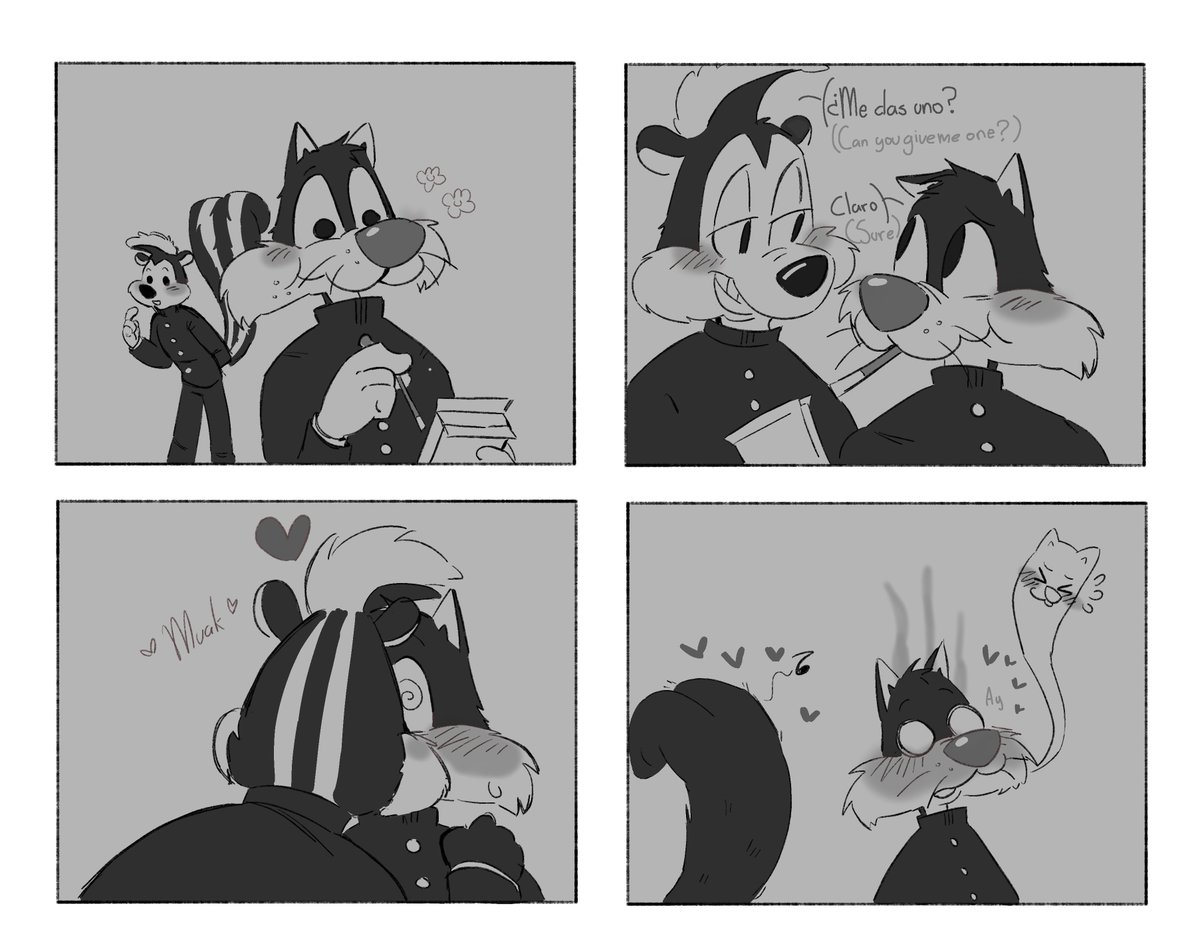 Honey_4lien's tweet photo. Coman hijos, coman (desde hace rato quería hacer este cliché con los pokis) #wileroad #wilerunner #wileecoyote #roadrunner #pevester #sylvester #pepelepew https://t.co/aSjBdqkB19