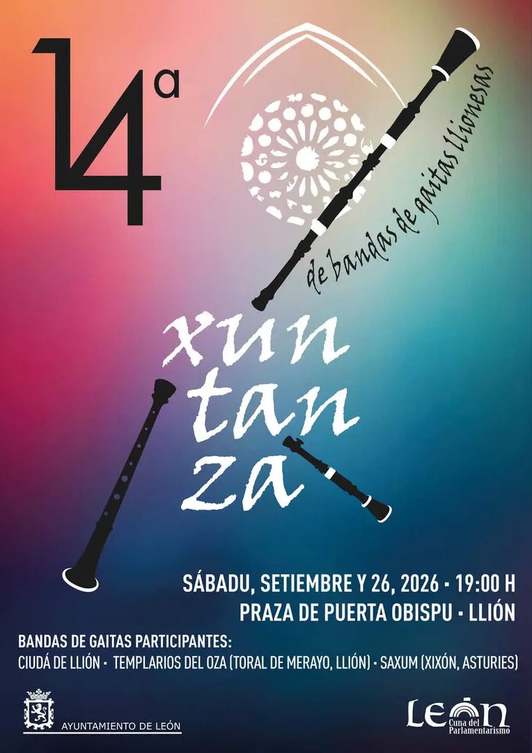 mundogaita's tweet photo. 👉🏻 La banda gaites Saxum participa 🎶 esti sábadu na “14º Xuntanza de Gaitas Llionesas” 🥁
📅 26 Setiembre
🕖 19:00h
📍#Llión
#bandagaites #pipeband #gaita #bagpipe #mundogaita https://t.co/xH7W6xjOPA