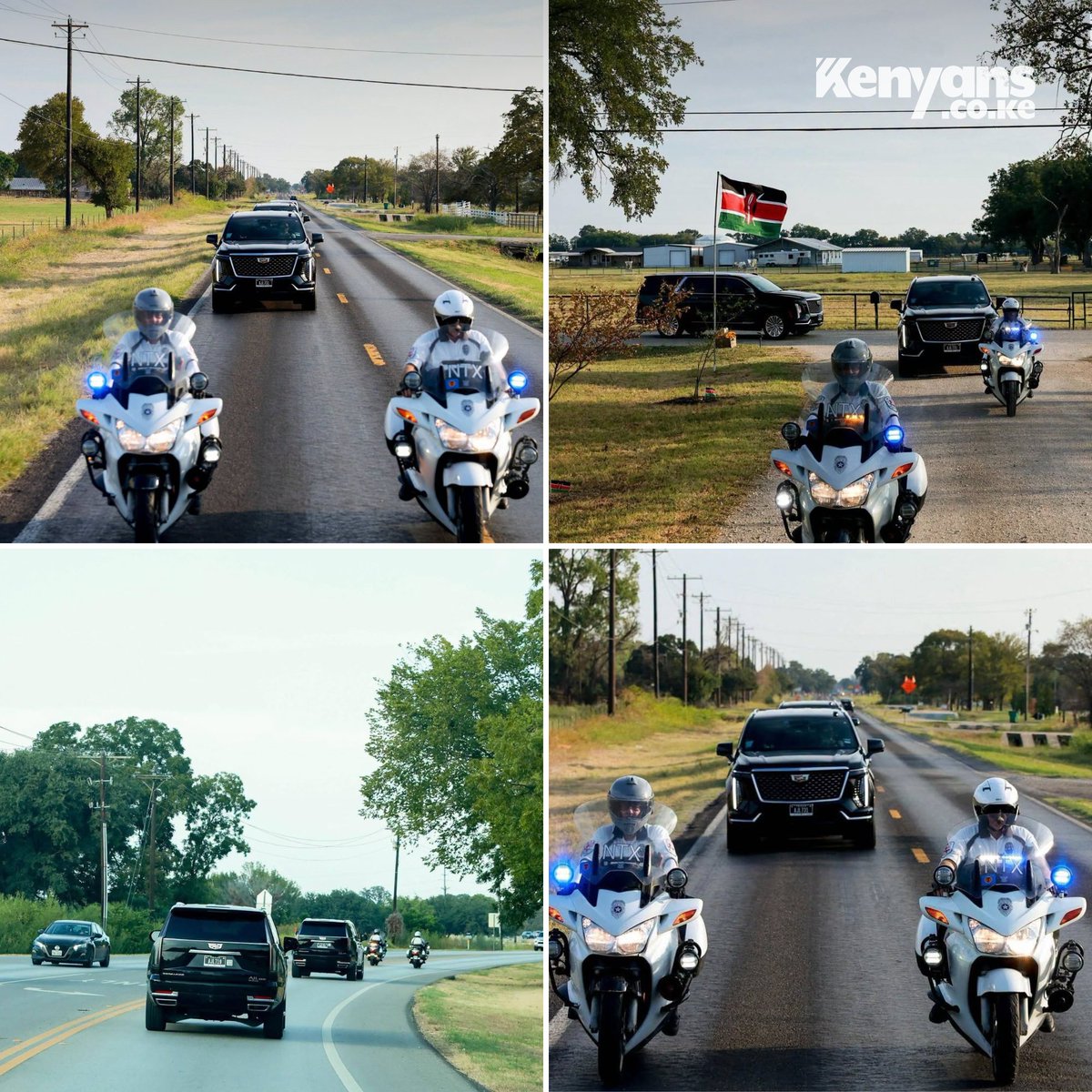 Kenyans's tweet photo. Rigathi Gachagua's motorcade in Dallas https://t.co/1ix1IH6HXI