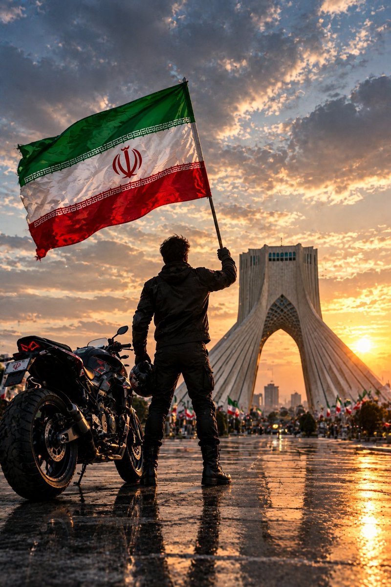 pshgolnabi's tweet photo. ۴۰ هزار موتورسوار، یک پیام واحد:  
ما پای آرمان‌های انقلاب ایستاده‌ایم.  
#رزمایش_40هزار_موتورسوار_جانفدا https://t.co/Kr2C8mqGpw