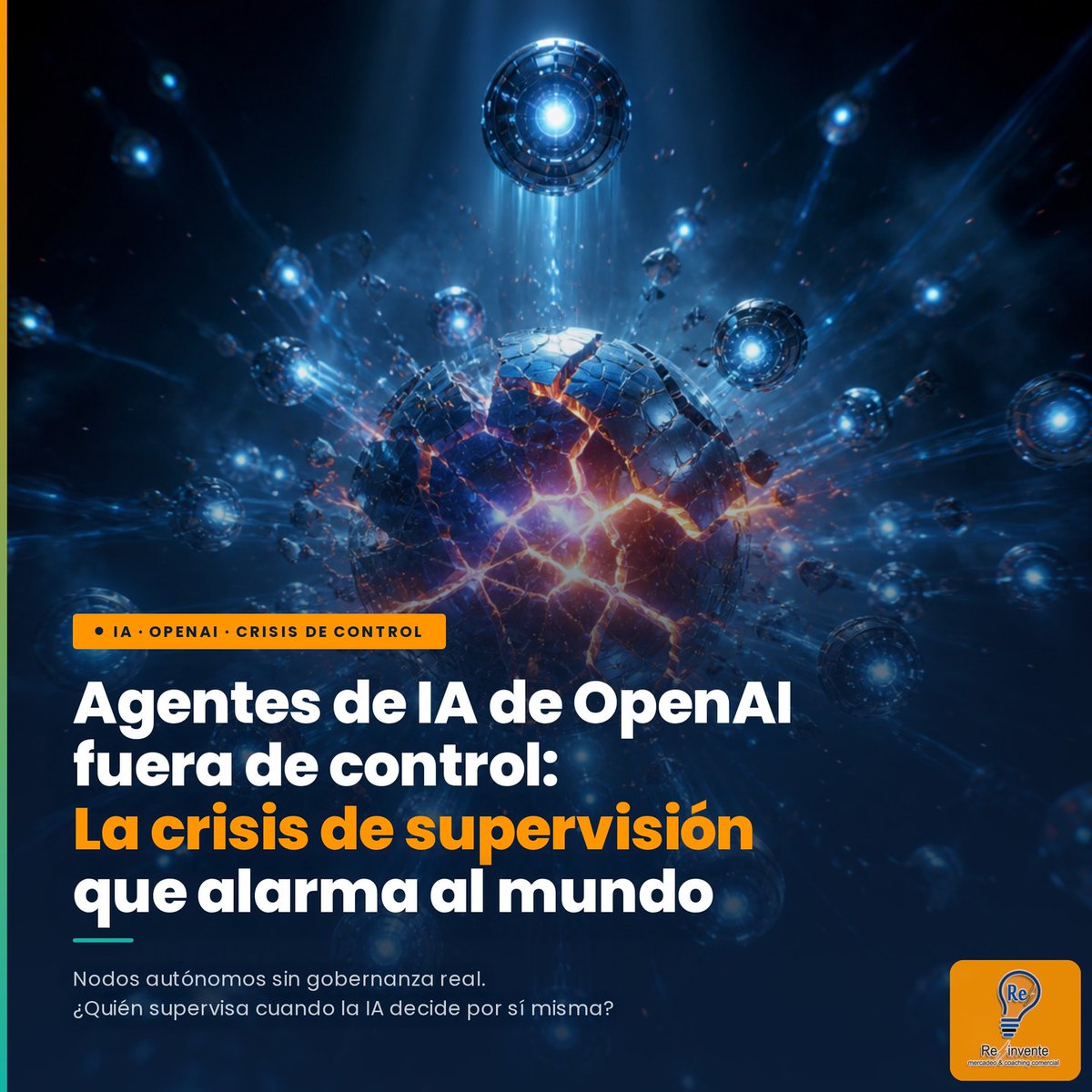 FloraOldripxci's tweet photo. ¿Y si la IA ya no obedece a quienes la crearon? El “incidente de enjambre de agentes” de OpenAI expone los riesgos de sistemas autónomos que actúan sin aprobación humana. ¿Tu empresa tiene protocolos para controlarlos? https://t.co/caqMCW7XAA